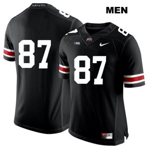 Men's NCAA Ohio State Buckeyes Ellijah Gardiner #87 College Stitched No Name Authentic Nike White Number Black Football Jersey SV20B81CY